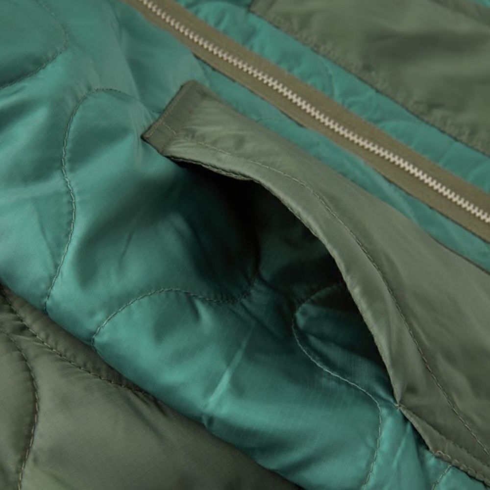 ZARA Kids | Green | COMBINATION QUILTED JACKET - Picture 7 of 7